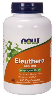 Eleuthero 500mg by Now Foods  -  250 Capsule