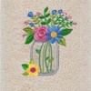 Linum Home Textiles Country Bouquet - Embroidered Luxury 100% Turkish Cotton Hand Towels (Set of 2) - 3 of 3
