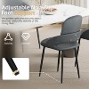 DYHOME Dining Chairs Modern Kitchen Chairs Set of 6, PU Leather Restaurant Chairs - 3 of 4