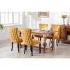 Modern Classic Velvet Wingback Dining Chair Set of 2 with Nailhead Trim and Solid Wood Legs for Dining Room-Baofuwish - 3 of 4