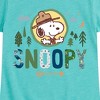 Girls' - Peanuts - Ranger Snoopy Fitted Short Sleeve Graphic T-Shirt - 2 of 4