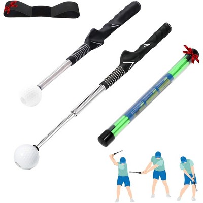 Probe Hues Retractable Golf Swing Trainer, Grip Aid, Strength & Tempo Practice