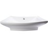 ALFI EAGO BA142  28Inch Rectangular Porcelain Bathroom Vessel Sink with Single Hole - 3 of 4