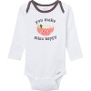 Onesies Brand Baby Neutral 4-Piece Onesies Bodysuits and Pants, Miso Happy - 3 of 4