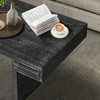 LIVAREEmlen Vintage Industrial Coffee Table, Double-Tier Structure with Rustic Finish, for Living Room & Office, Antique Black - 3 of 4