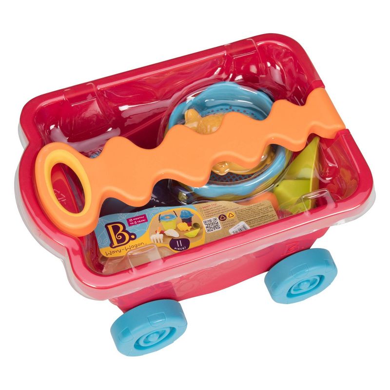 B. toys Wagon &#38; Beach Playset - Wavy-Wagon Red, 3 of 5