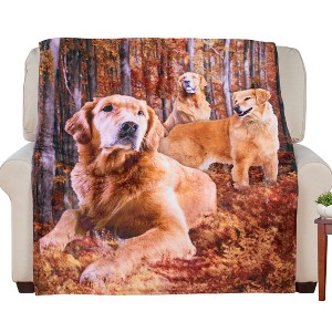 Collections Etc Dog Breed Fleece Throw - 1 of 3