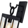 1-Light Outdoor Matte Black Wall Lantern Light (2-Pack) - 4 of 4