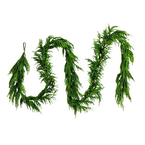 Nearly Natural 15' Artificial Real Touch Norfolk Island Pine Garland with Natural Look - 1 of 4