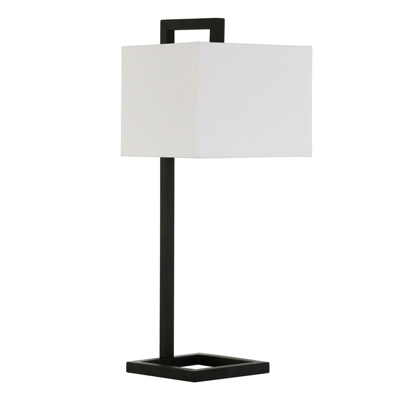 Hampton & Thyme 26" Tall Table Lamp with Rectangle Fabric Shade, 1 of 10