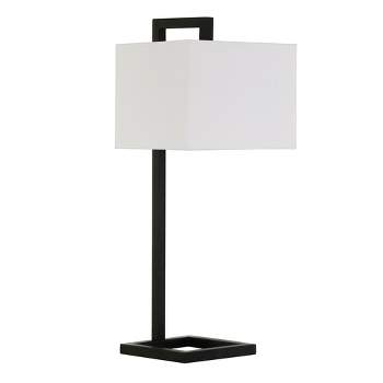 Hampton & Thyme 26" Tall Table Lamp with Rectangle Fabric Shade