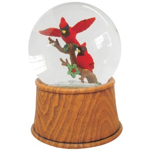 Northlight 5.5" Pair of Cardinals on Branch Christmas Snow Globe - 1 of 2