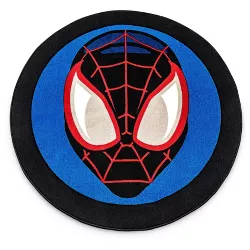 Ukonic Marvel Spider-Man Miles Morales Mask Round Printed Area Rug | 52 Inches