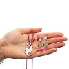 JoJo Siwa Girls Unicorn Jewelry Gift Set, Yellow Plated Necklace with 3 Pairs of Stud Earrings - 3 of 4