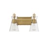 Savoy House Lakewood 2 - Light Vanity in  Warm Brass - 4 of 4