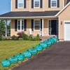 Big Dot of Happiness Teal Pumpkin - Lawn Decorations - Outdoor Halloween Allergy Friendly Trick or Trinket Yard Decorations - 10 Piece - 3 of 4
