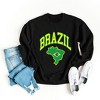 Simply Sage Market Women's Graphic Sweatshirt  Brazil Map - 3 of 4