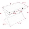 KTMBDW Writing Desk for Bedroom, 42 Inch White Computer Desk, Simple Desk with 2 Drawers for Home Office, Living Room, Home Study Table, White - 4 of 4