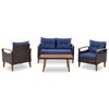 Maliang 4-Piece Patio Sofa Set, PE Rattan Outdoor Sofa Set With soft Cushions - 2 of 4