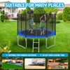 VYNXARIA 12 FT Family Trampoline with Safety Net and Basketball Hoop - Outdoor Fun and Fitness - 4 of 4