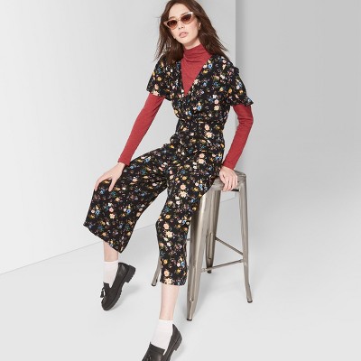 wild fable floral jumpsuit