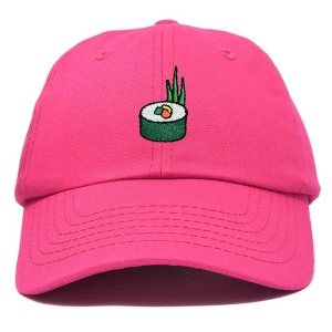 Dalix Sushi Roll Embroidered Maki Cotton Dad Hat Baseball Cap Adjustable Womens - 1 of 4