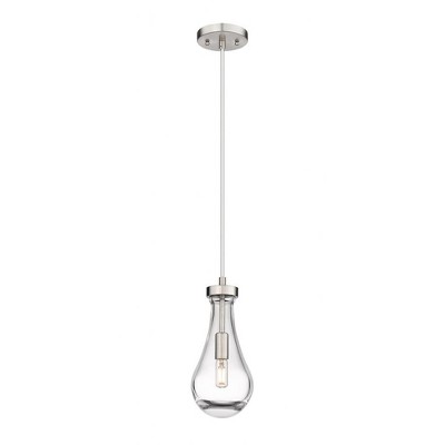 Owego - 1 Light Pendant In Art Deco Style-12.13 Inches Tall and 5.13 Inches Wide