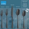 Amefa Austin 20-Piece Flatware, Set for 4 – Durable Stainless Steel Silverware with Satin Finish, Rust-Resistant Cutlery, Fork, Spoon & Knife - Black - 2 of 4