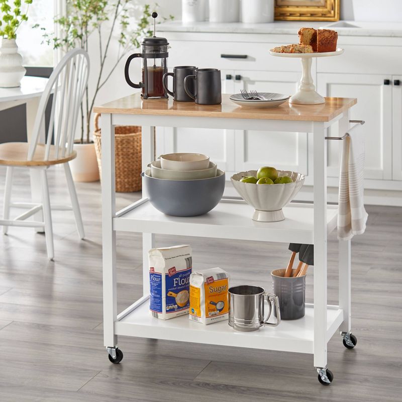 Mylah Kitchen 2-Tier Rolling Cart - Buylateral, 3 of 7