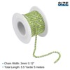 Unique Bargains DIY Bag Clothing Decoration Crystal Rhinestone Sew on Close Claw Chain Trim - 2 of 4