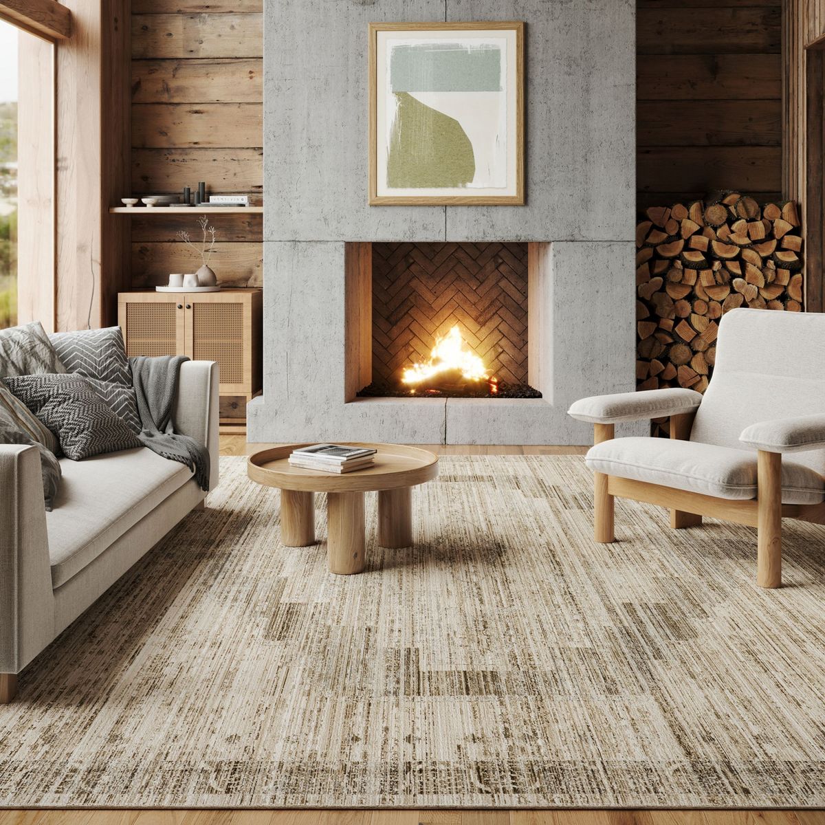 Nuloom Lotus Vintage Machine Washable Pet Friendly Indoor/Outdoor Area Rug - thumbnail 2