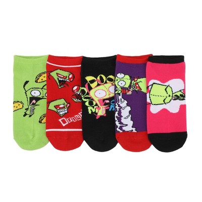 Invader Zim 5-Pack Womens Ankle Socks