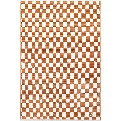 Nuloom Dominique Abstract Checkered Fringe Area Rug