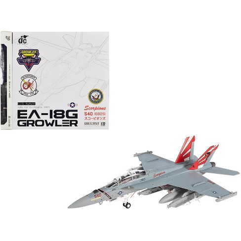 Boeing EA-18G Growler Aircraft "VAQ-132 Scorpions" United States Navy 1/72 Diecast Model by JC Wings - image 1 of 4