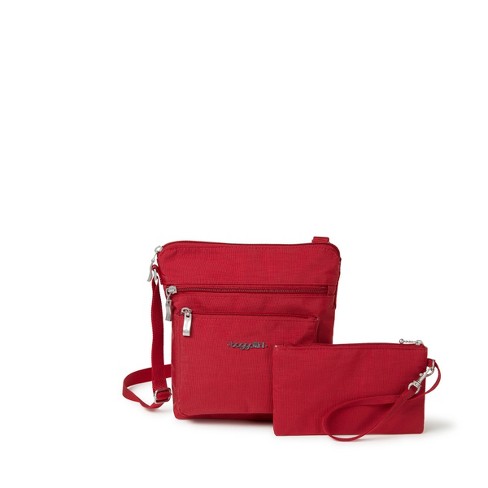 Baggallini Legacy Triple Zip Bagg  Cross body handbags, Baggallini, Red crossbody  bag