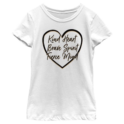 Girl's Lost Gods Kind Heart Brave Spirit T-Shirt - image 1 of 4