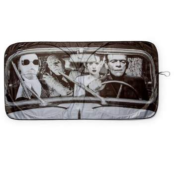 Surreal Entertainment Universal Monsters Sunshade for Car Windshield | 64 x 32 Inches