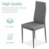 Best Choice Products 5-Piece Kitchen Dining Table Set w/ Glass Tabletop, 4 Faux Leather Chairs - 3 of 4