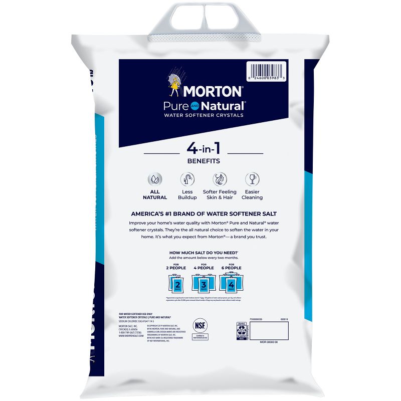 Pure and Natural Water Softener Salt Crystals - 40lbs - Morton, 3 of 14