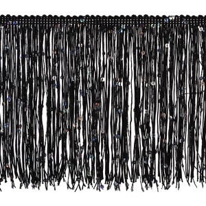 Unique Bargains DIY Sewing Craft Costume Decoration Sparkling Sequin Fringe Trim - 1 of 4