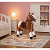 Kids Rocking Horse – Soft Plush Ride-On Toy with Comfortable Seat, Wooden Rockers & Sturdy Handrails, Fun Indoor Rocking Play for Toddlers and Kids - 2 of 4