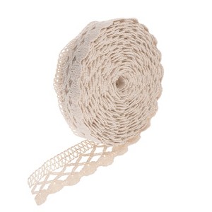 Unique Bargains Hollow Reusable Wedding Decoration Gift Wrap Cotton Lace Ribbon - 1 of 4