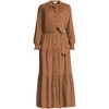 Lands' End Women's Pinwale Cord Smocked Sleeve Maxi Dress - 3 of 4