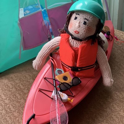 American girl best sale doll kayak set