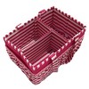 Bacati - Pin Stripes Fuschia Storage Caddy - 4 of 4