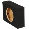 QPower Shallow Single 10" Sealed Truck Subwoofer Box, 18.25 x 14.5 x 5.25 Inch - 2 of 4