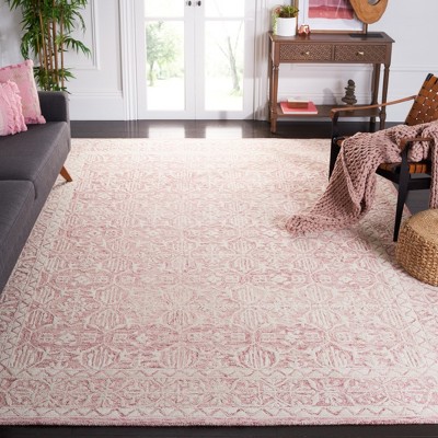 Ivory Elegance 72'' Square Hand-Tufted Wool Area Rug