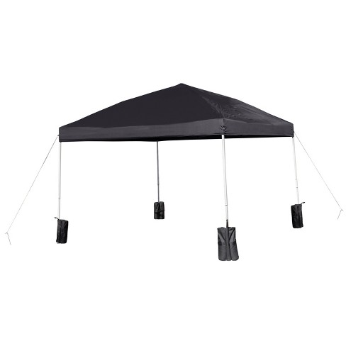 Flash Furniture 10'x10' Pop Up Event Straight Leg Canopy Tent with Sandbags and Wheeled Case - image 1 of 4