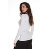 Just Love Womens Underscrub Silky Long Sleeve T-Shirt Plain Undershirt Tee - 2 of 3