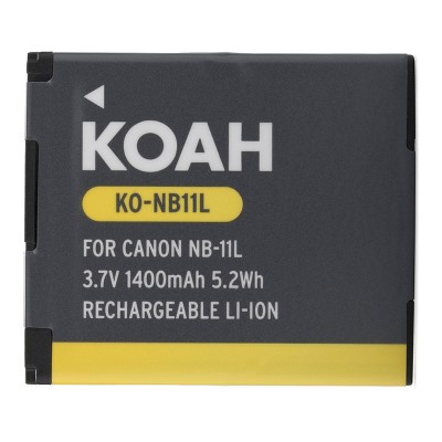 Koah Canon NB-11L Rechargeable Replacement 1400mAh Li-ion Battery